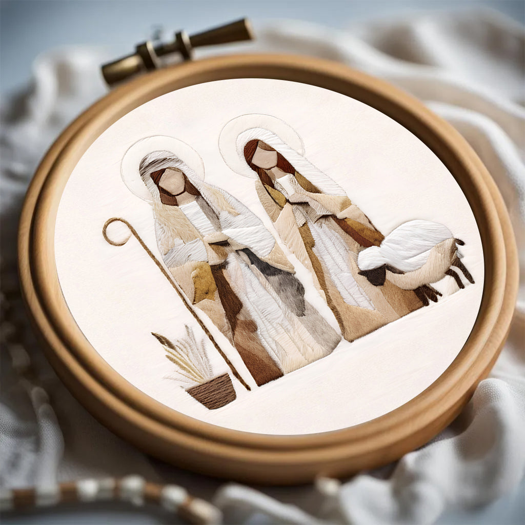 Rubbyoo Embroidery Kit - Mary and Joseph - image 3