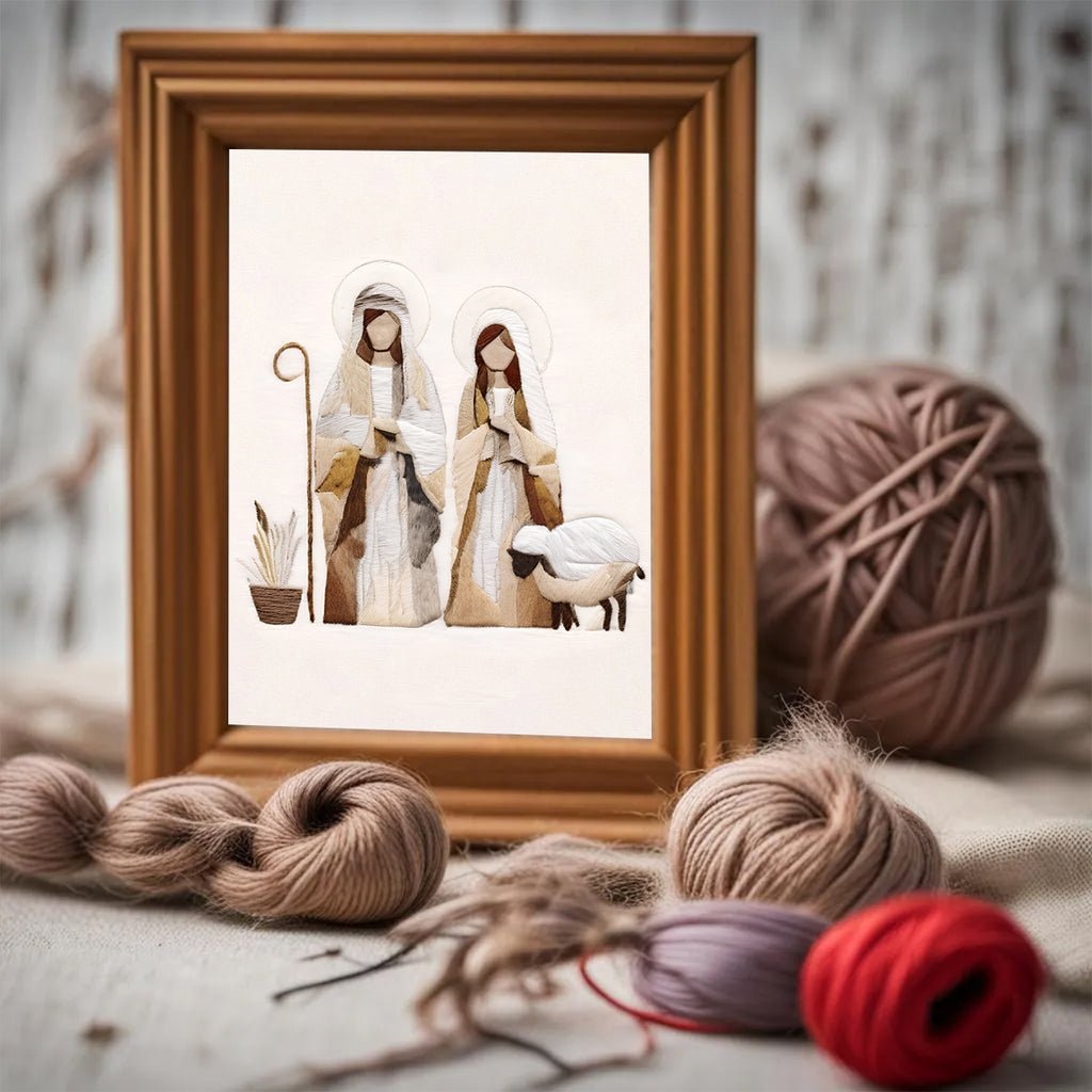 Rubbyoo Embroidery Kit - Mary and Joseph - image 2