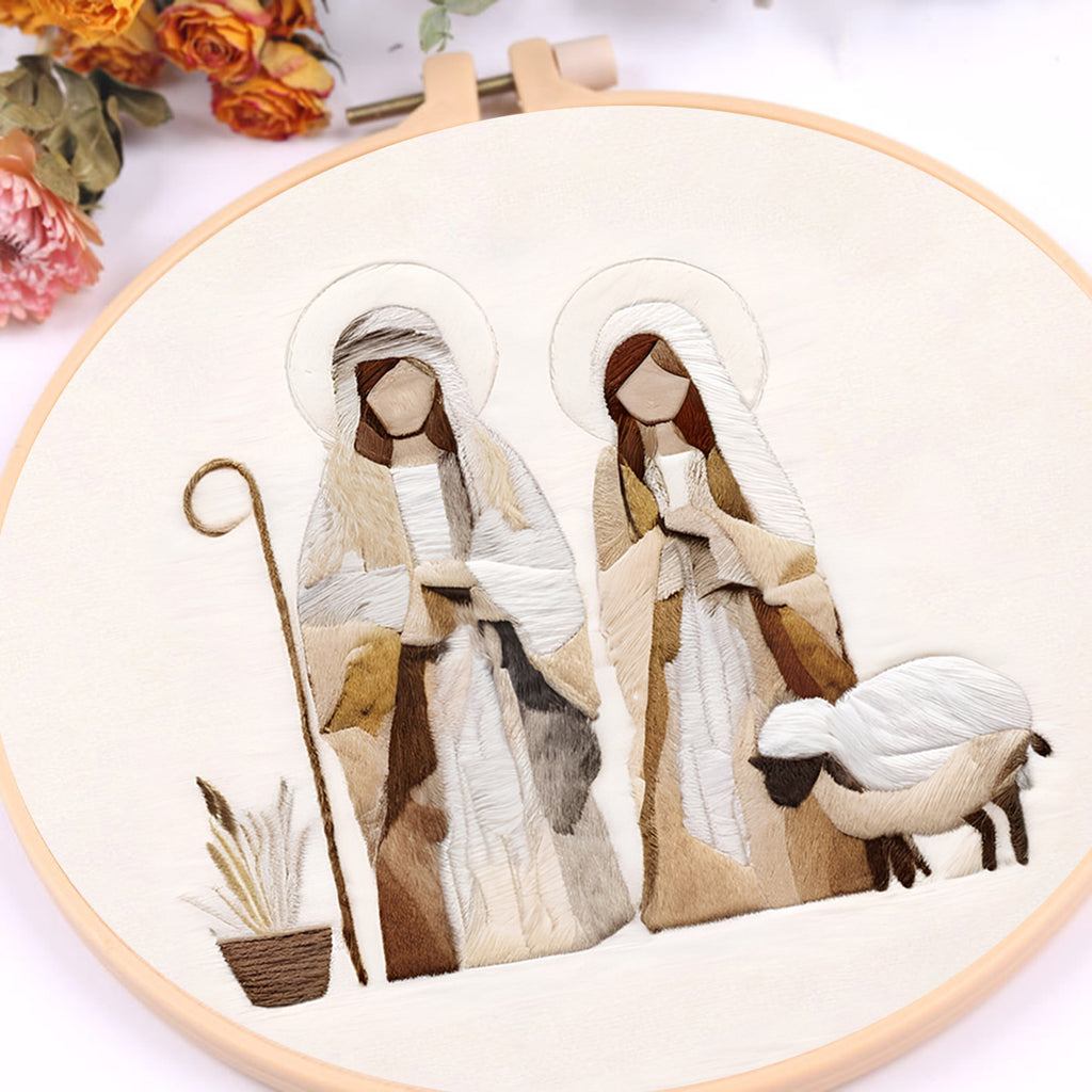 Rubbyoo Embroidery Kit - Mary and Joseph - image 4