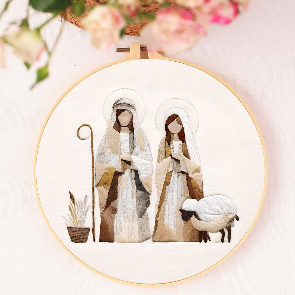 Rubbyoo Embroidery Kit - Mary and Joseph - image 5