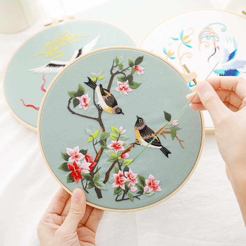 Rubbyoo Embroidery Kit - Birds - image 1