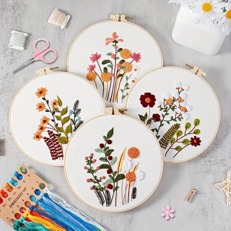 Rubbyoo Embroidery Kit - Flowers And Plants - image 1