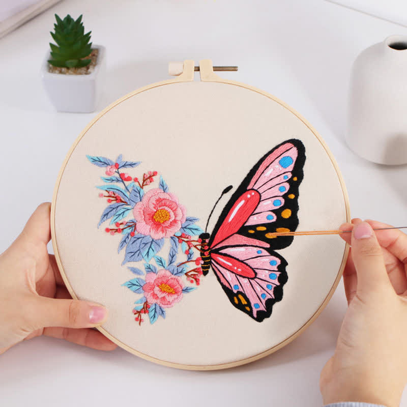 Rubbyoo Embroidery Kit - Butterflies And Flowers - image 4