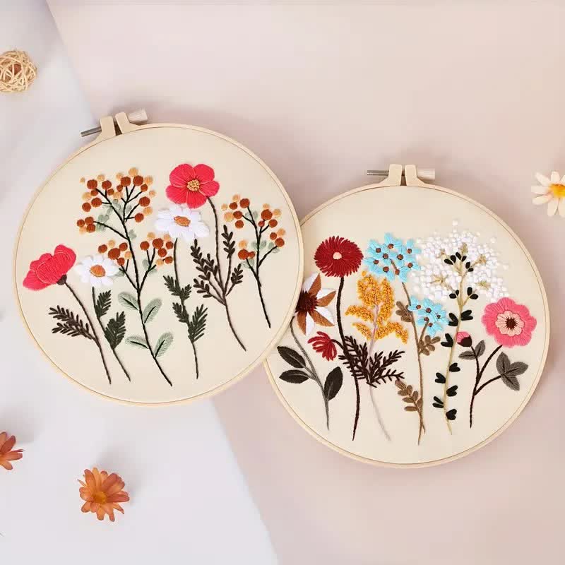 Rubbyoo Embroidery Kit - Floral Pattern - image 2