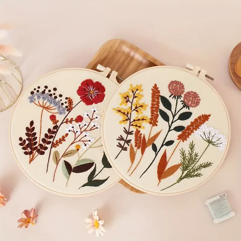 Rubbyoo Embroidery Kit - Floral Pattern - image 1