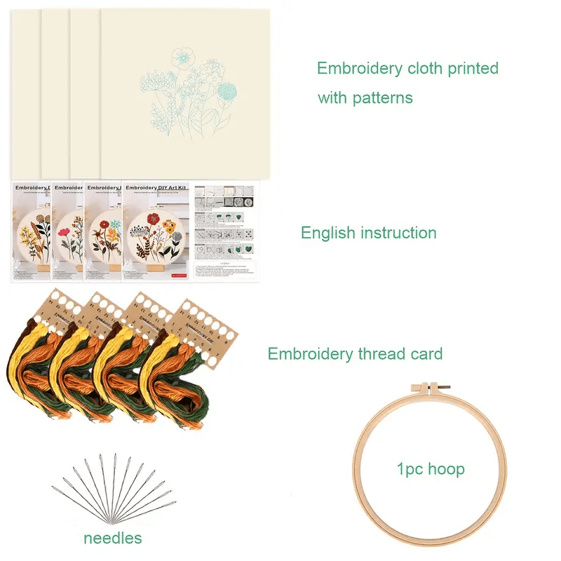 Rubbyoo Embroidery Kit - Floral Pattern - image 5