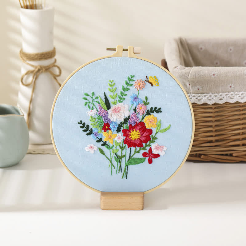 Rubbyoo Embroidery Kit - Flower Bouquet - Flower Bouquet-E - image 15