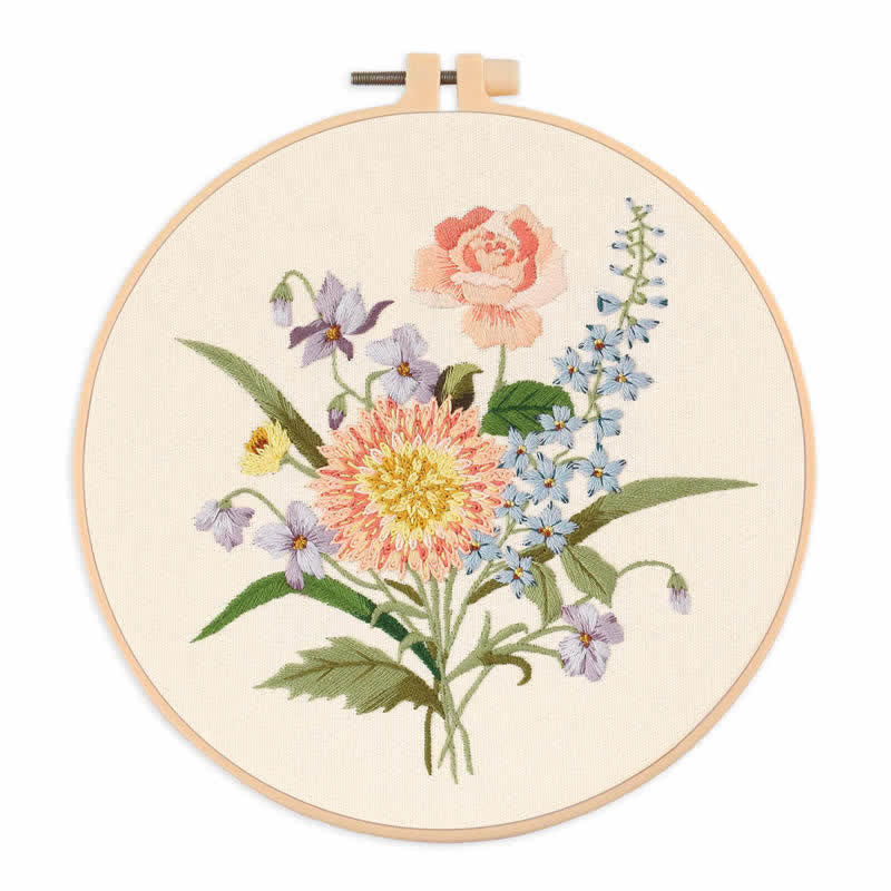 Rubbyoo Embroidery Kit - Bouquet - Bouquet-C - image 5