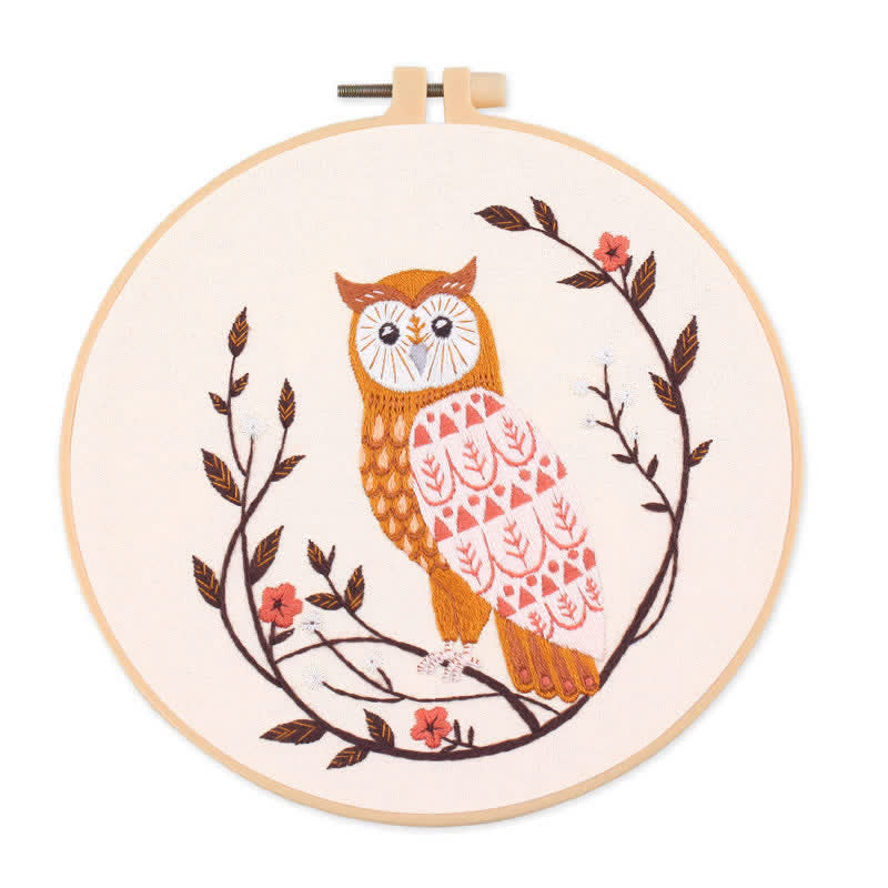Rubbyoo Embroidery Kit - Deer - Owl - image 2