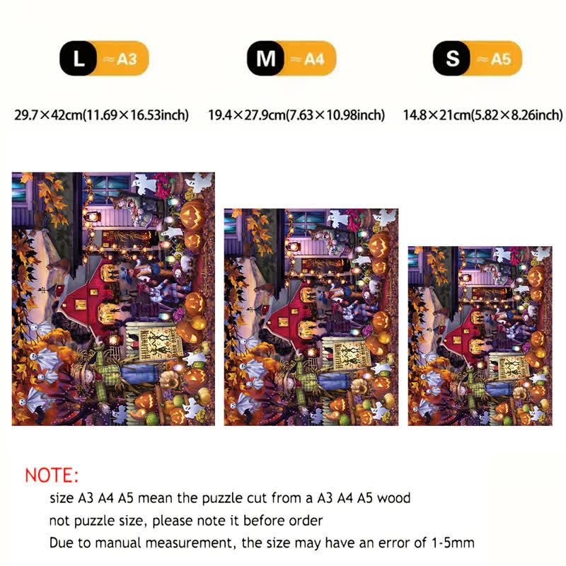 Rubbyoo Halloween Barn Dance - Wooden Jigsaw Puzzle - image 2