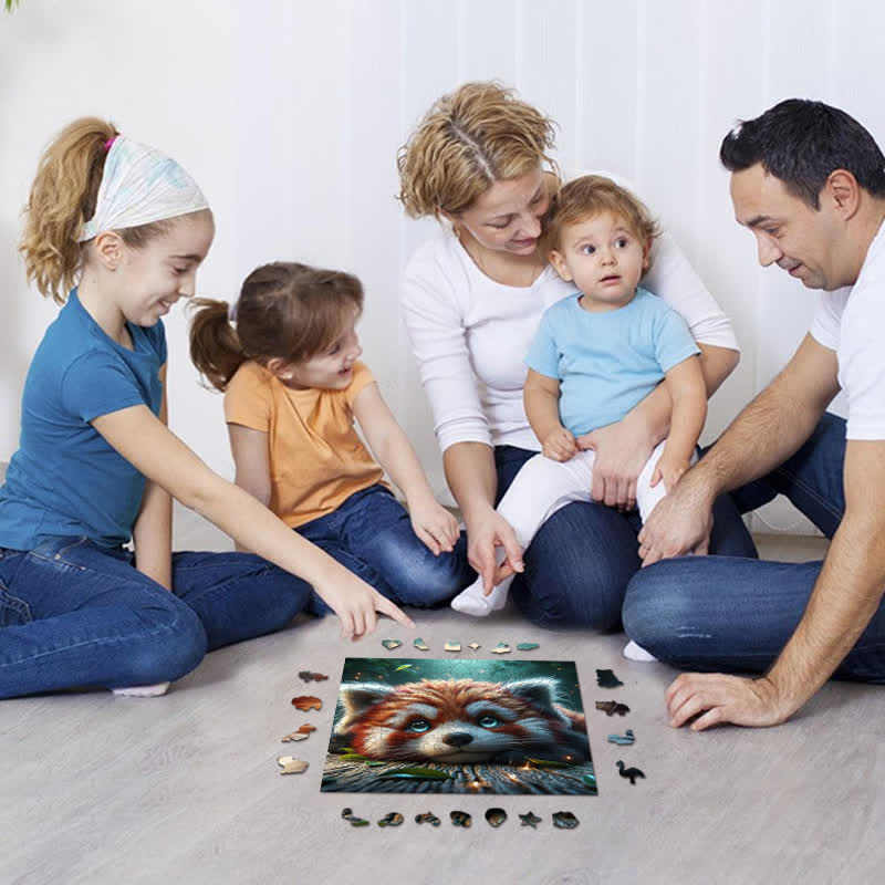 Rubbyoo Baby Red Panda - Wooden Jigsaw Puzzle - image 3