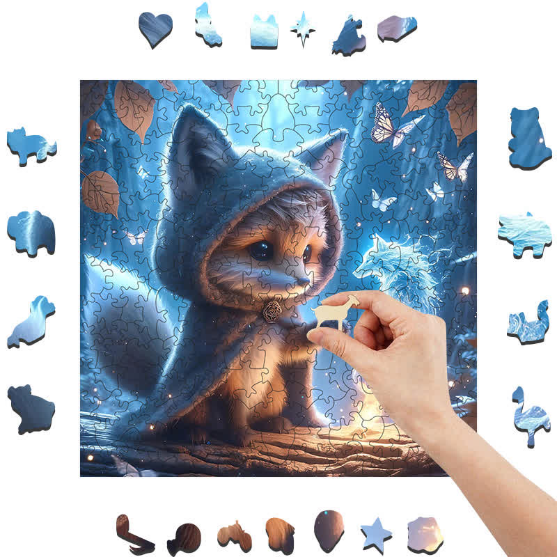 Rubbyoo Mysterious Magic Fox Wizard - Wooden Jigsaw Puzzle - image 7