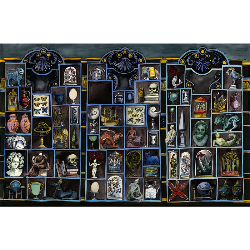 Rubbyoo The Collector - Wooden Jigsaw Puzzle - A2 - Wooden Gift Packaging - image 0