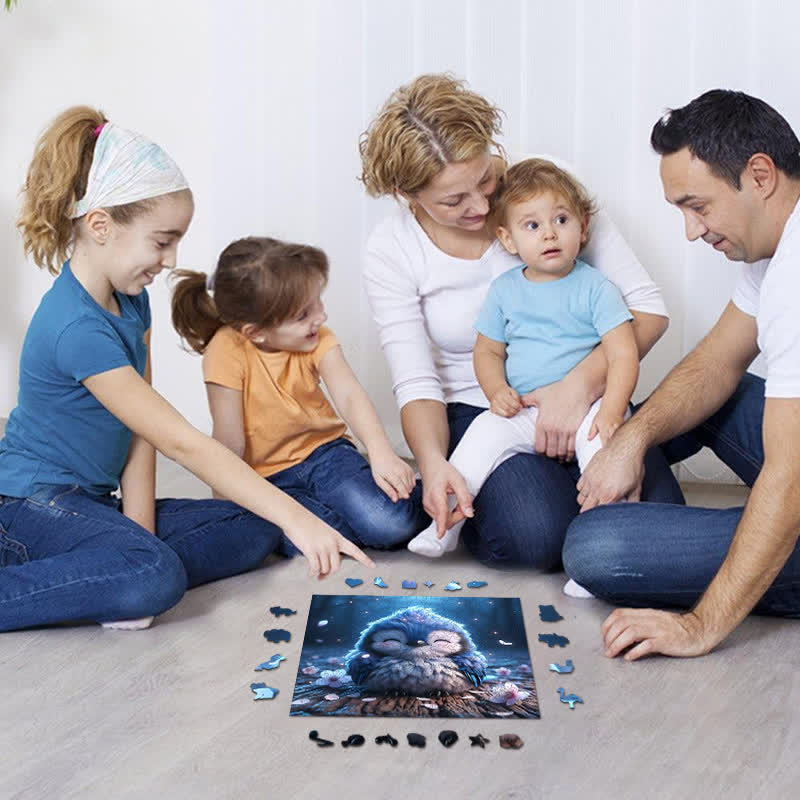 Rubbyoo A Very Cute Blue Jay - Wooden Jigsaw Puzzle - image 6