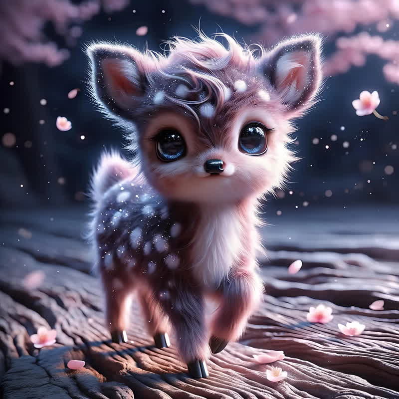 Rubbyoo Cute Baby Deer - Wooden Jigsaw Puzzle - A2 - Wooden Gift Packaging - image 0