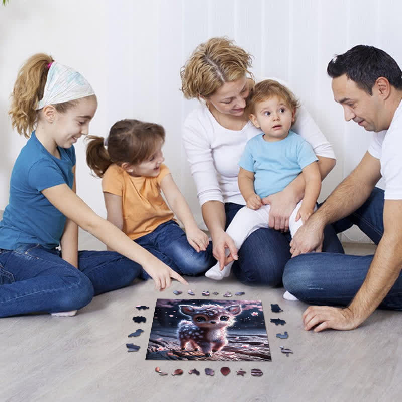 Rubbyoo Cute Baby Deer - Wooden Jigsaw Puzzle - image 4