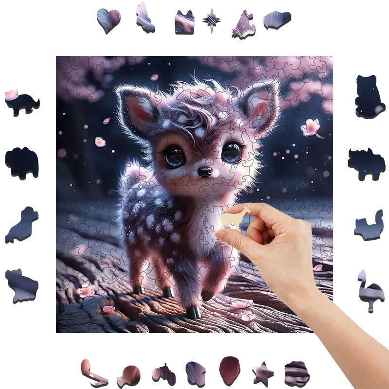 Rubbyoo Cute Baby Deer - Wooden Jigsaw Puzzle - image 7