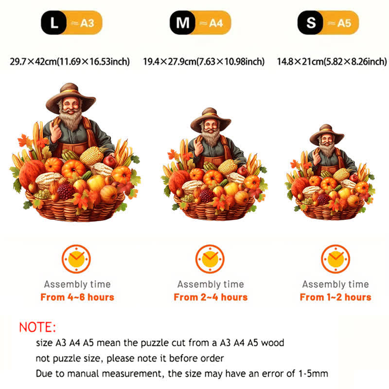 Rubbyoo Thanksgiving Day - Wooden Jigsaw Puzzle - image 4