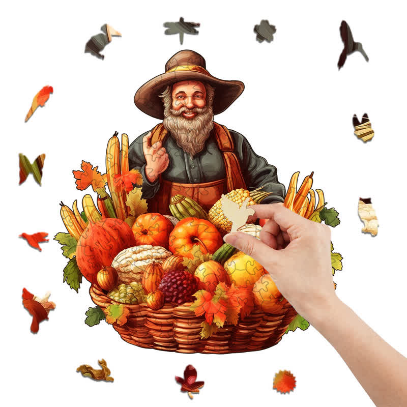 Rubbyoo Thanksgiving Day - Wooden Jigsaw Puzzle - image 6