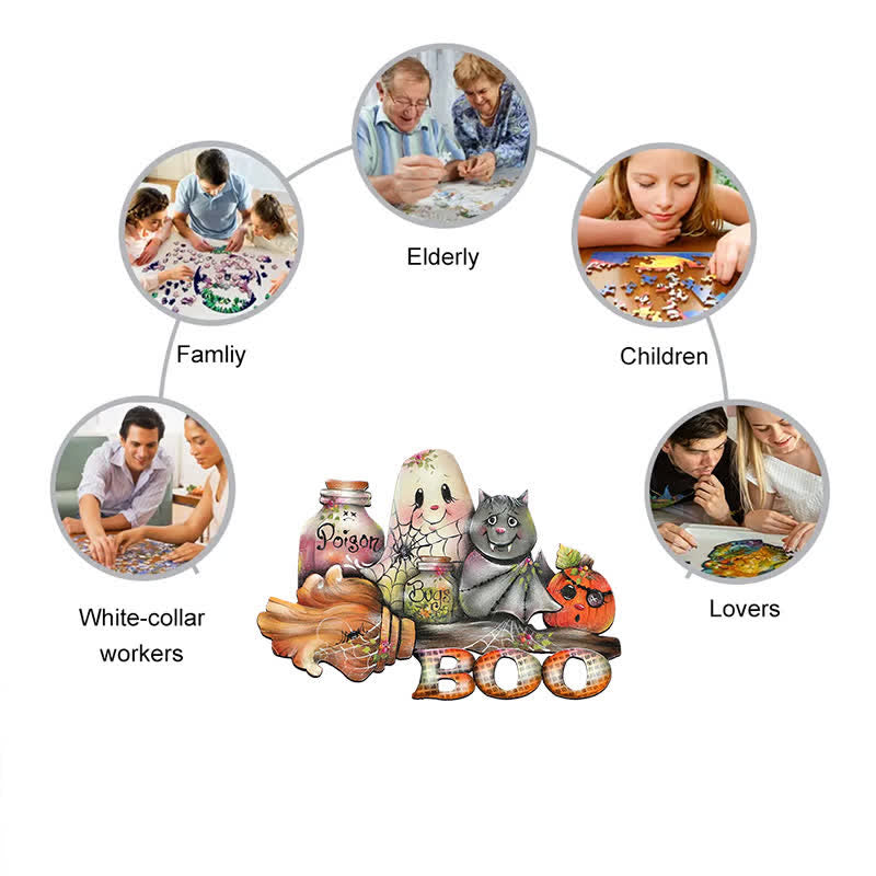 Rubbyoo "Brunhilda's Broom! " - Wooden Jigsaw Puzzle - image 7