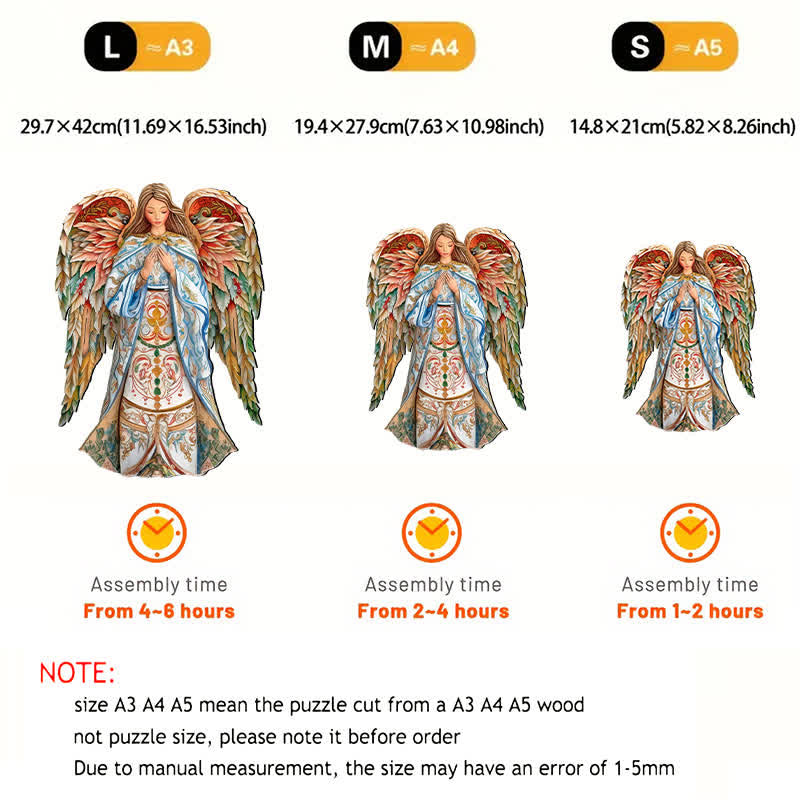 Rubbyoo Elegant Angel of Hope - Wooden Jigsaw Puzzle - image 6