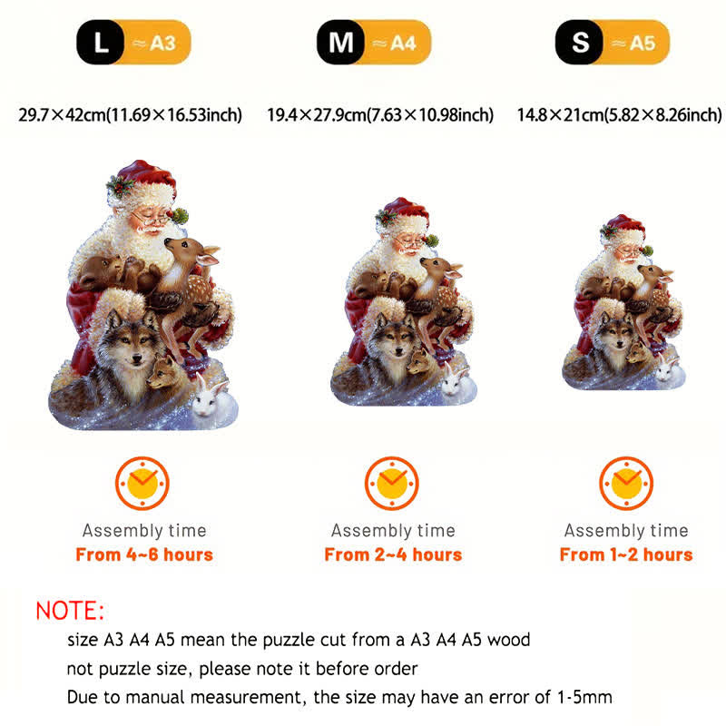 Rubbyoo Santa Little Friends - Wooden Jigsaw Puzzle - image 8