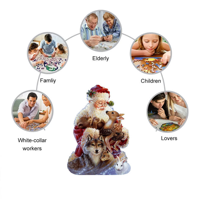 Rubbyoo Santa Little Friends - Wooden Jigsaw Puzzle - image 5