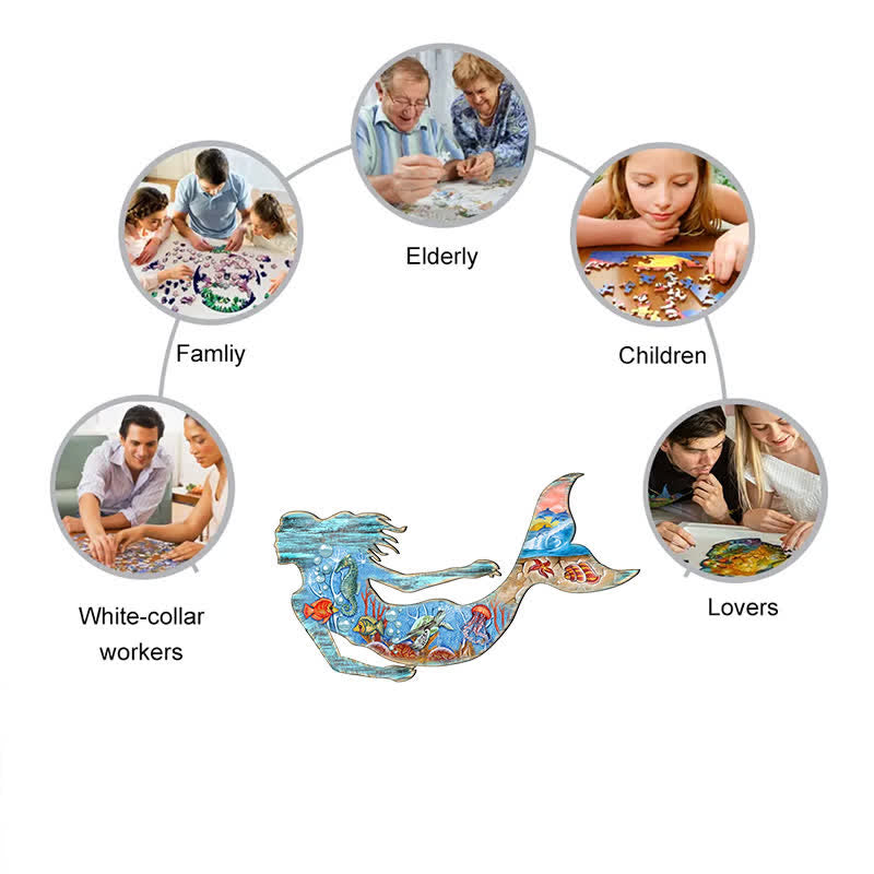 Rubbyoo Mermaid - Wooden Jigsaw Puzzle - image 6