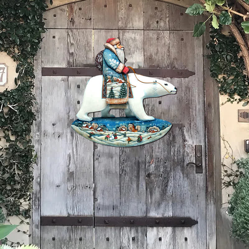 Rubbyoo Santa Polar Bear - Wooden Jigsaw Puzzle - image 2