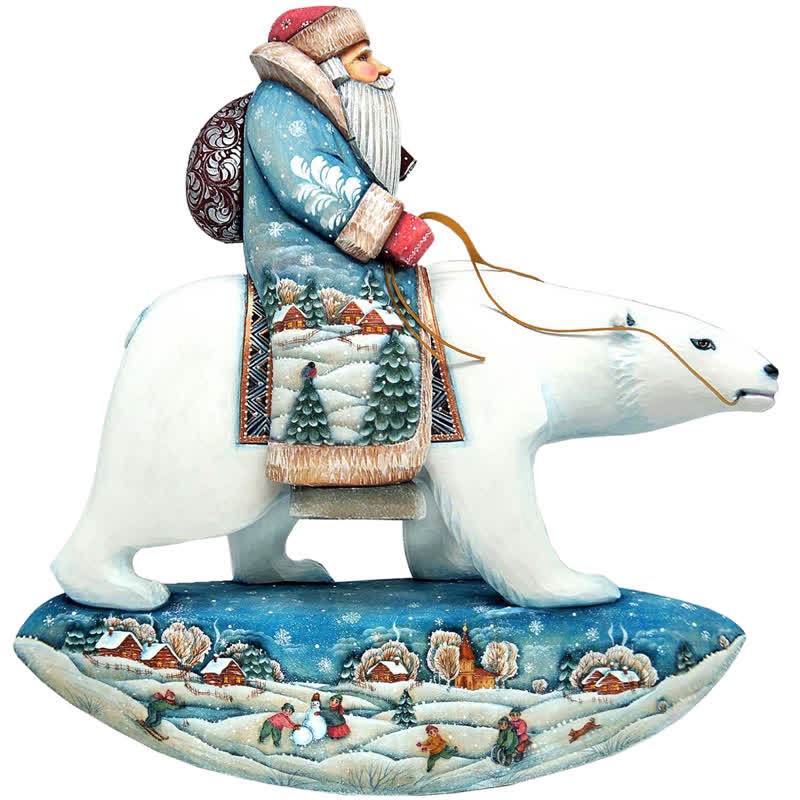 Rubbyoo Santa Polar Bear - Wooden Jigsaw Puzzle - A3 - Wooden Gift Packaging - image 0
