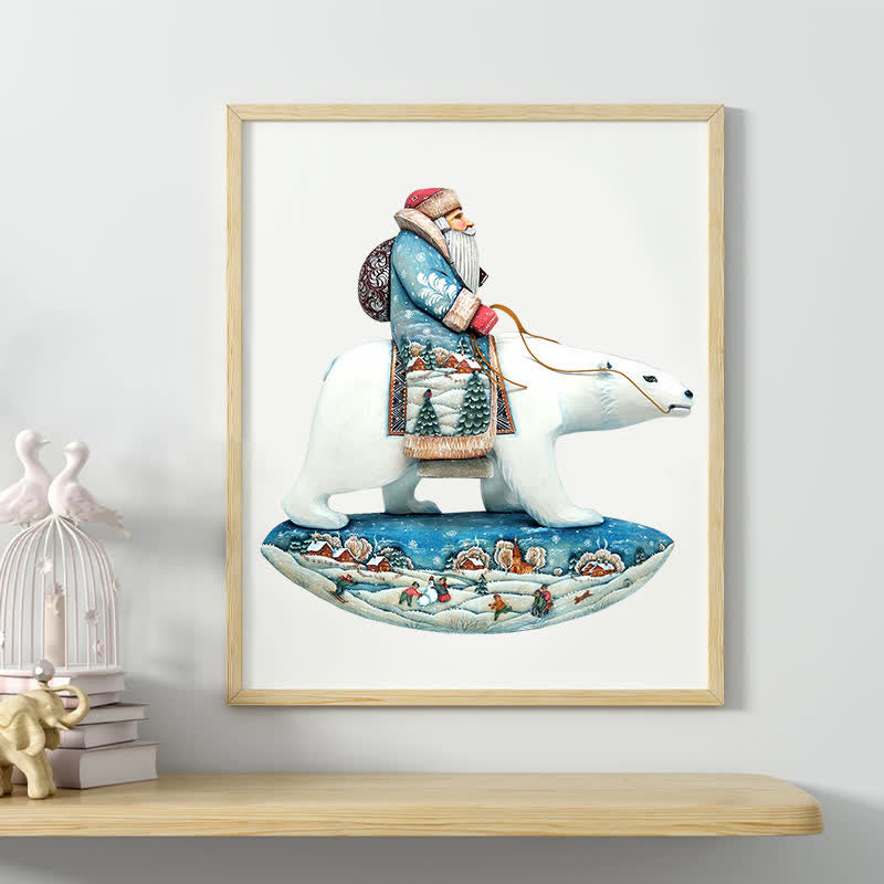 Rubbyoo Santa Polar Bear - Wooden Jigsaw Puzzle - image 9