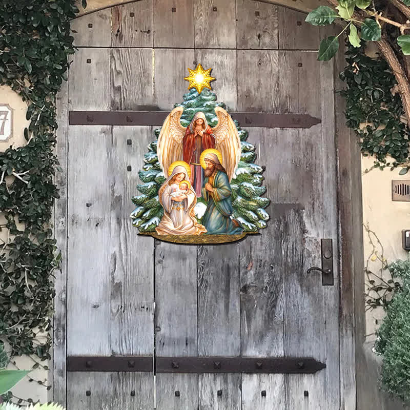 Rubbyoo Holy Family with Angel - Wooden Jigsaw Puzzle - image 2