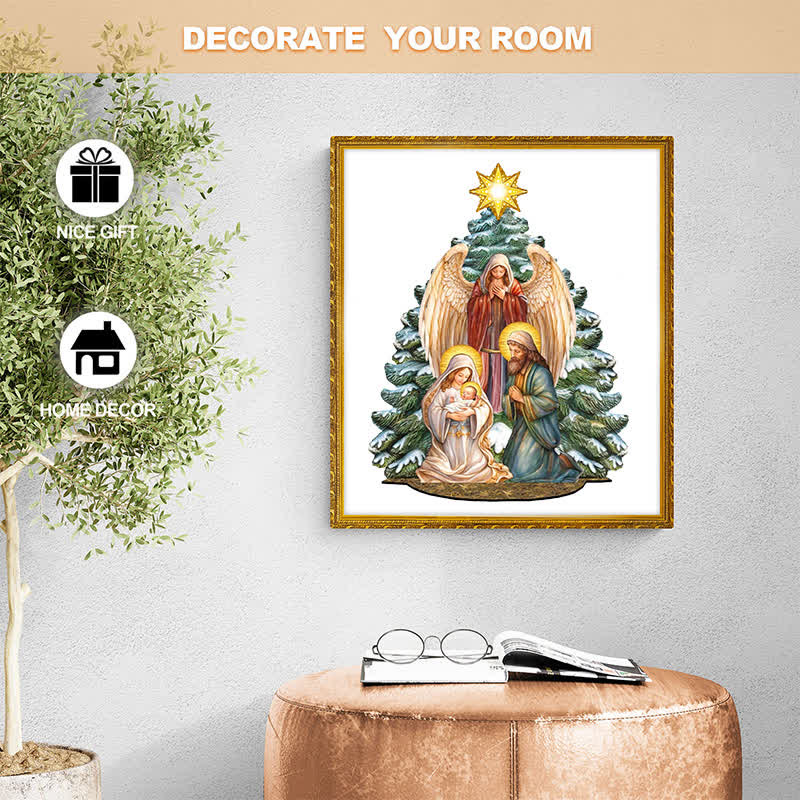 Rubbyoo Holy Family with Angel - Wooden Jigsaw Puzzle - image 4