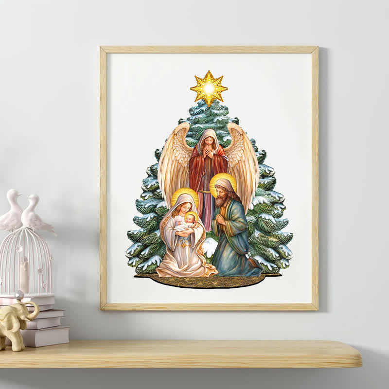 Rubbyoo Holy Family with Angel - Wooden Jigsaw Puzzle - image 9
