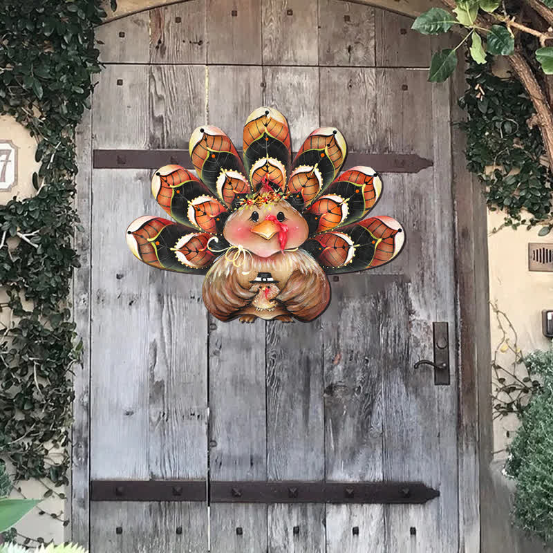 Rubbyoo Thankful Turkey Sitter - Wooden Jigsaw Puzzle - image 2