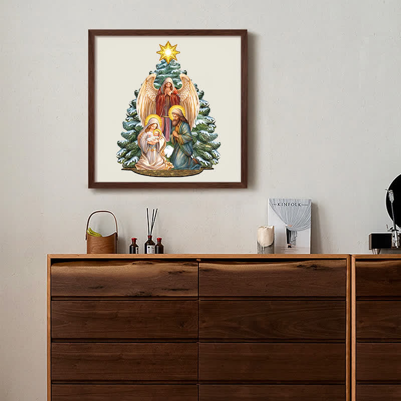 Rubbyoo Holy Family with Angel - Wooden Jigsaw Puzzle - image 10