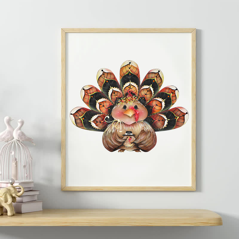 Rubbyoo Thankful Turkey Sitter - Wooden Jigsaw Puzzle - image 7