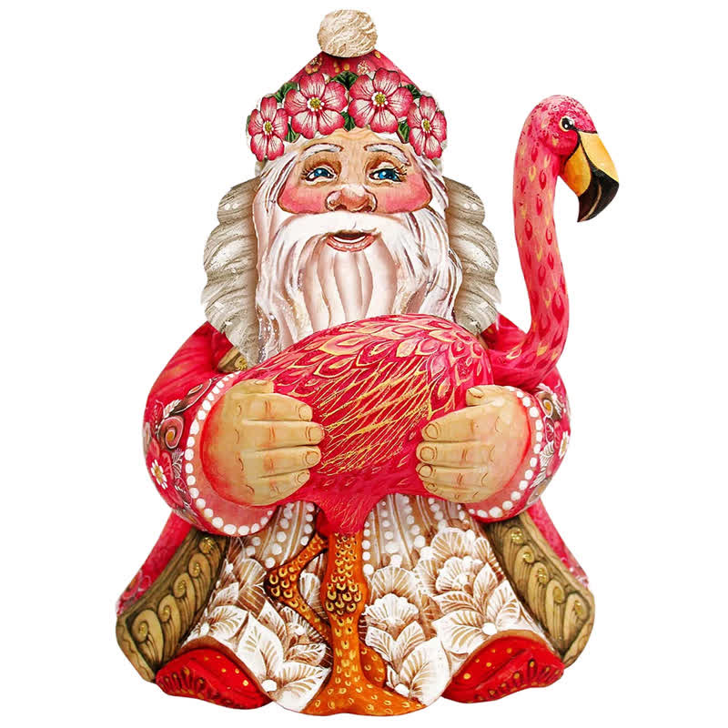 Rubbyoo Flamingo Santa Christmas - Wooden Jigsaw Puzzle - A3 - Wooden Gift Packaging - image 0