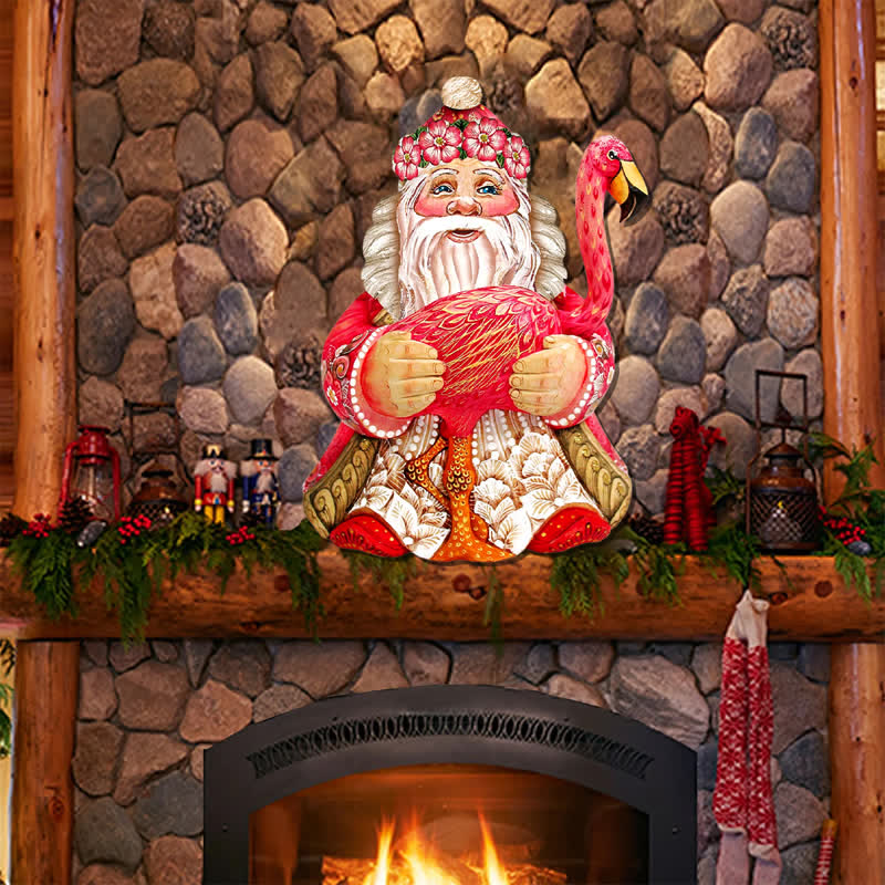 Rubbyoo Flamingo Santa Christmas - Wooden Jigsaw Puzzle - image 2