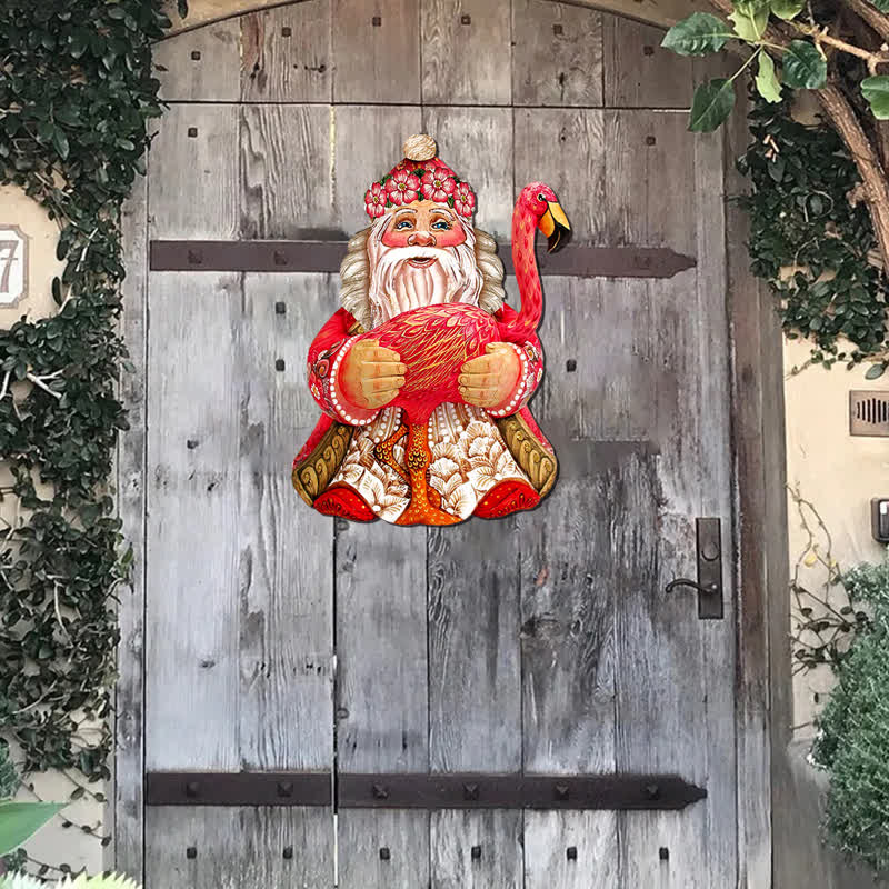 Rubbyoo Flamingo Santa Christmas - Wooden Jigsaw Puzzle - image 3