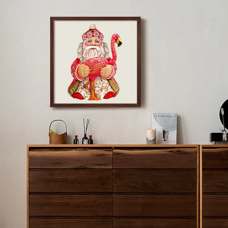 Rubbyoo Flamingo Santa Christmas - Wooden Jigsaw Puzzle - image 8