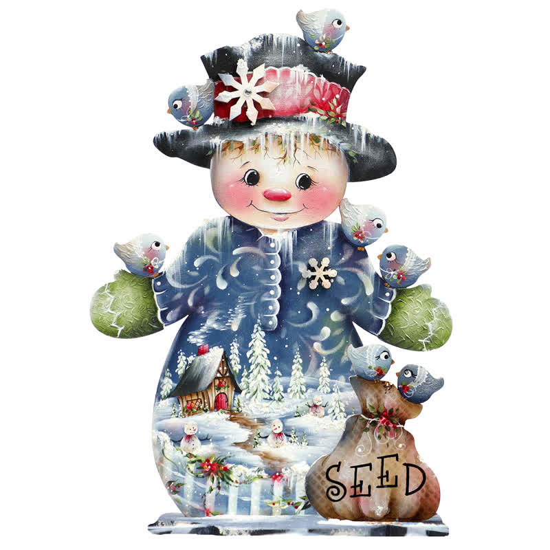 Rubbyoo Christmas Santa Snowman - Wooden Jigsaw Puzzle - A3 - Wooden Gift Packaging - image 0