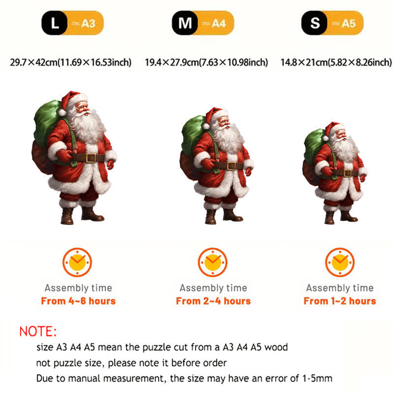 Rubbyoo Vintage Santa Claus - Wooden Jigsaw Puzzle - image 5