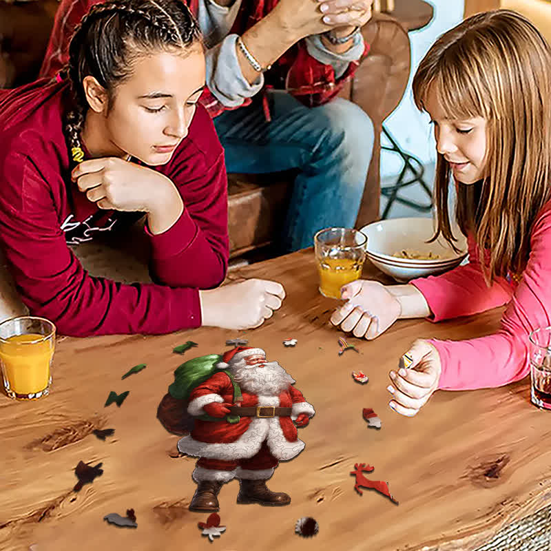 Rubbyoo Vintage Santa Claus - Wooden Jigsaw Puzzle - image 7