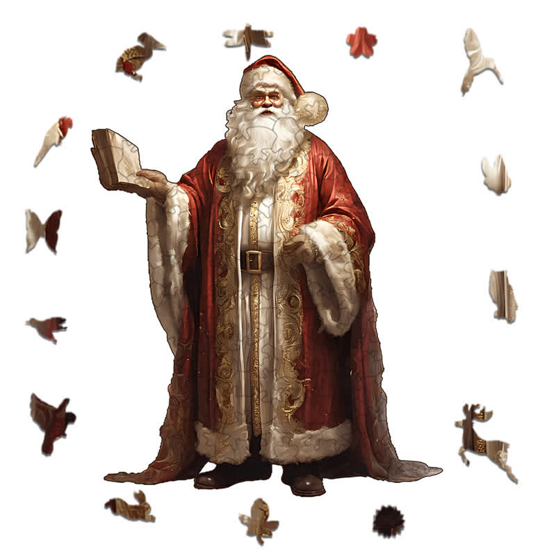 Rubbyoo Vintage Santa Claus - Wooden Jigsaw Puzzle - image 1