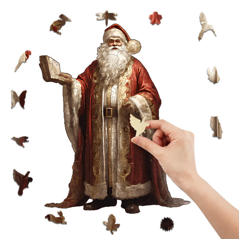 Rubbyoo Vintage Santa Claus - Wooden Jigsaw Puzzle - image 6