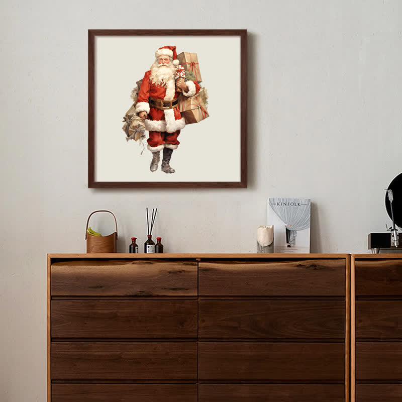 Rubbyoo Santa Claus Carries A Heavy Bag - Wooden Jigsaw Puzzle - image 6