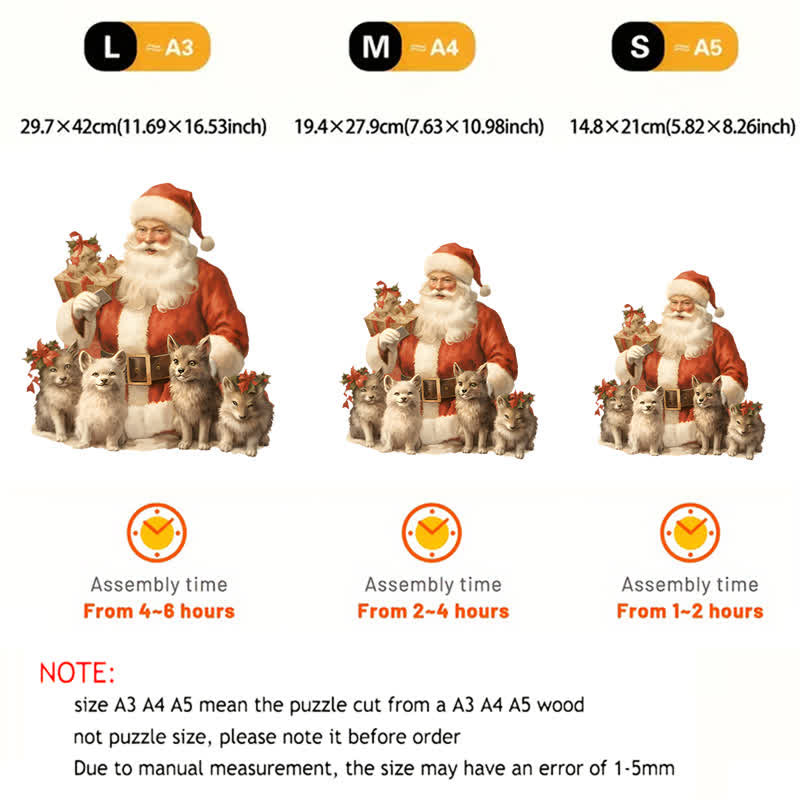 Rubbyoo Santa's Little Friends - Wooden Jigsaw Puzzle - image 3