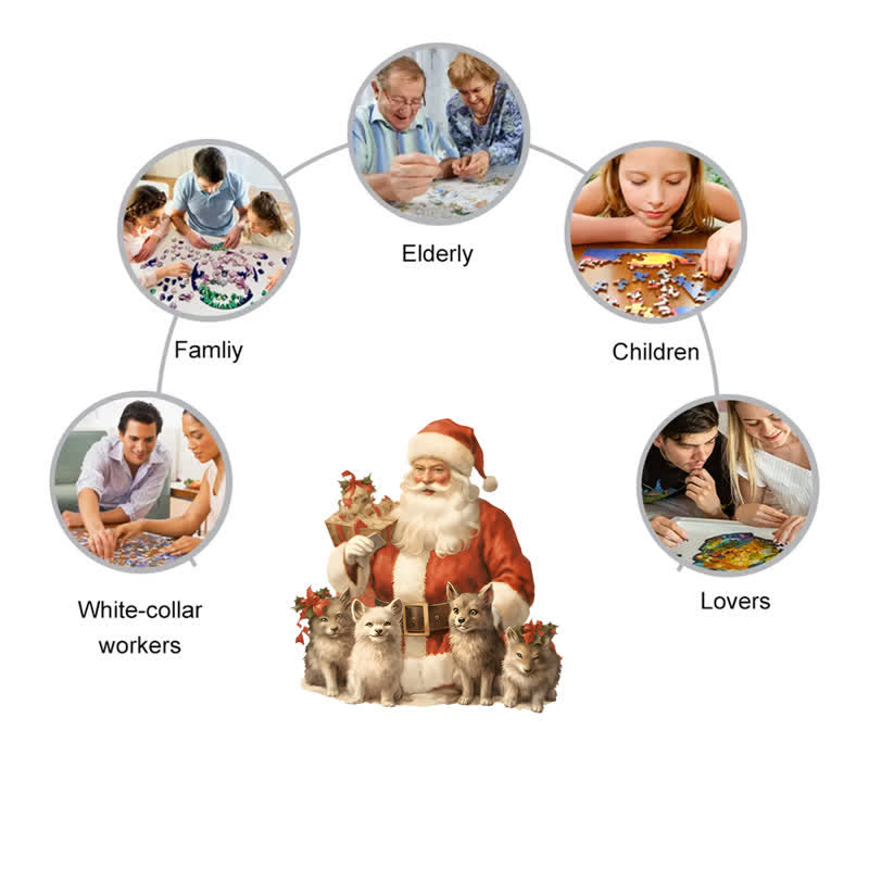 Rubbyoo Santa's Little Friends - Wooden Jigsaw Puzzle - image 8