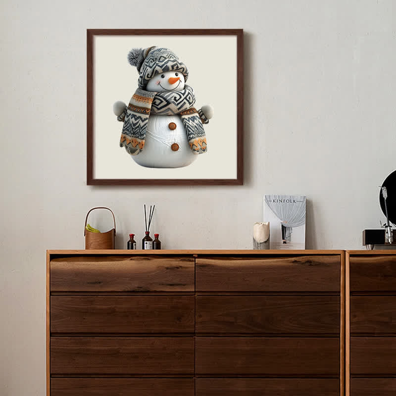 Rubbyoo Knitted Wool Snowman - Wooden Jigsaw Puzzle - image 6